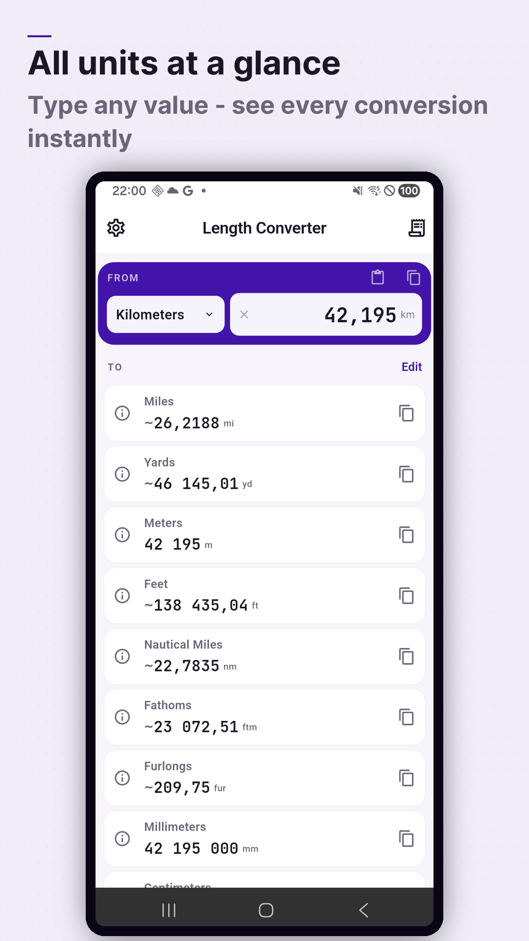 Screenshot Length Converter