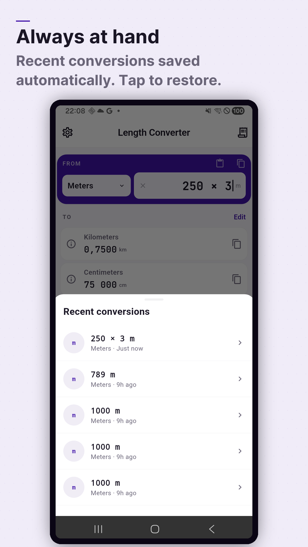 Screenshot Length Converter