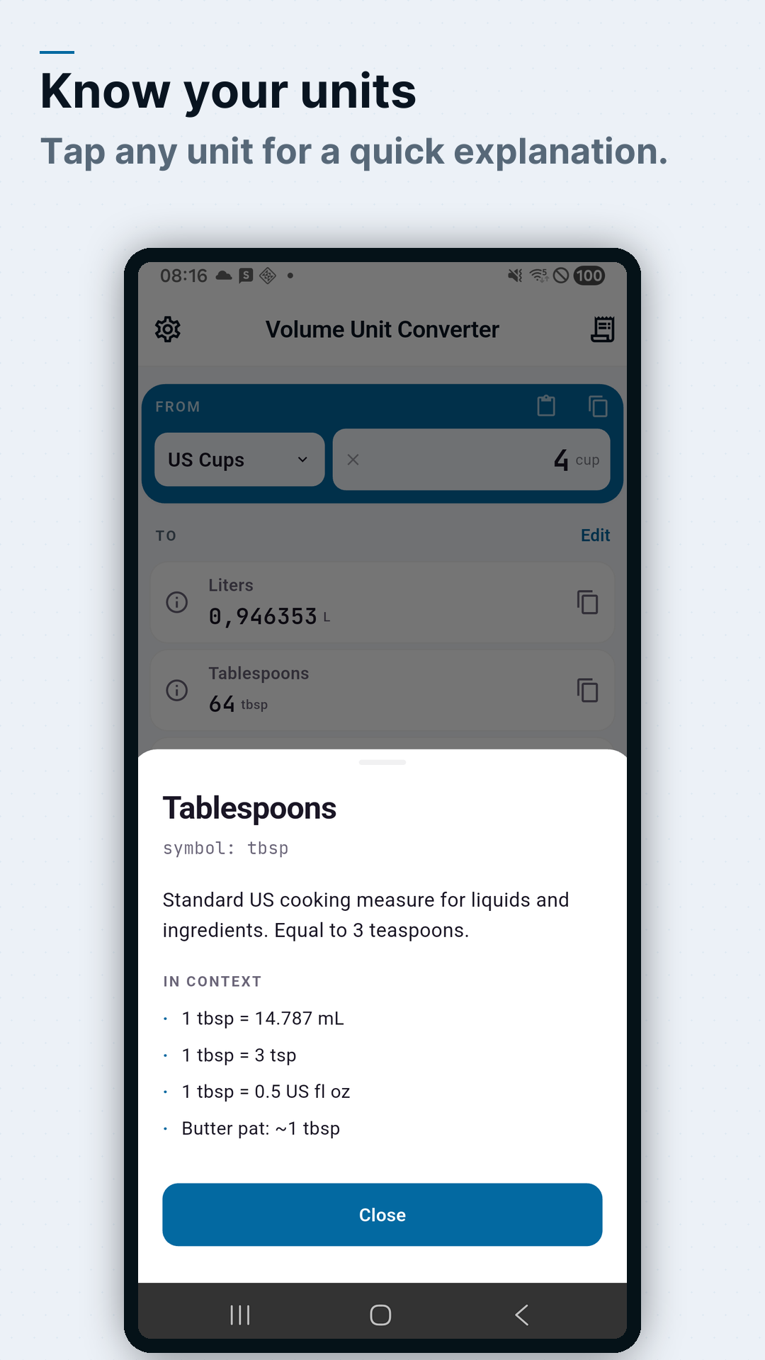 Screenshot Volume Converter