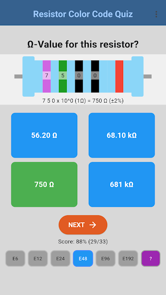 Resistor Color Code Quiz