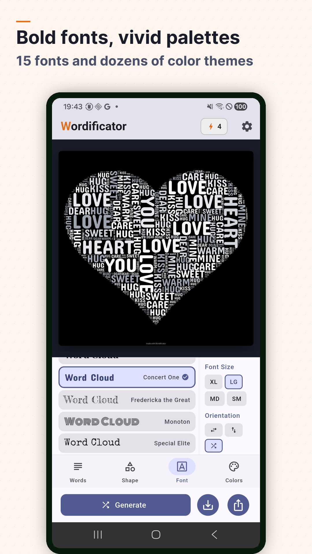 Screenshot Wordificator