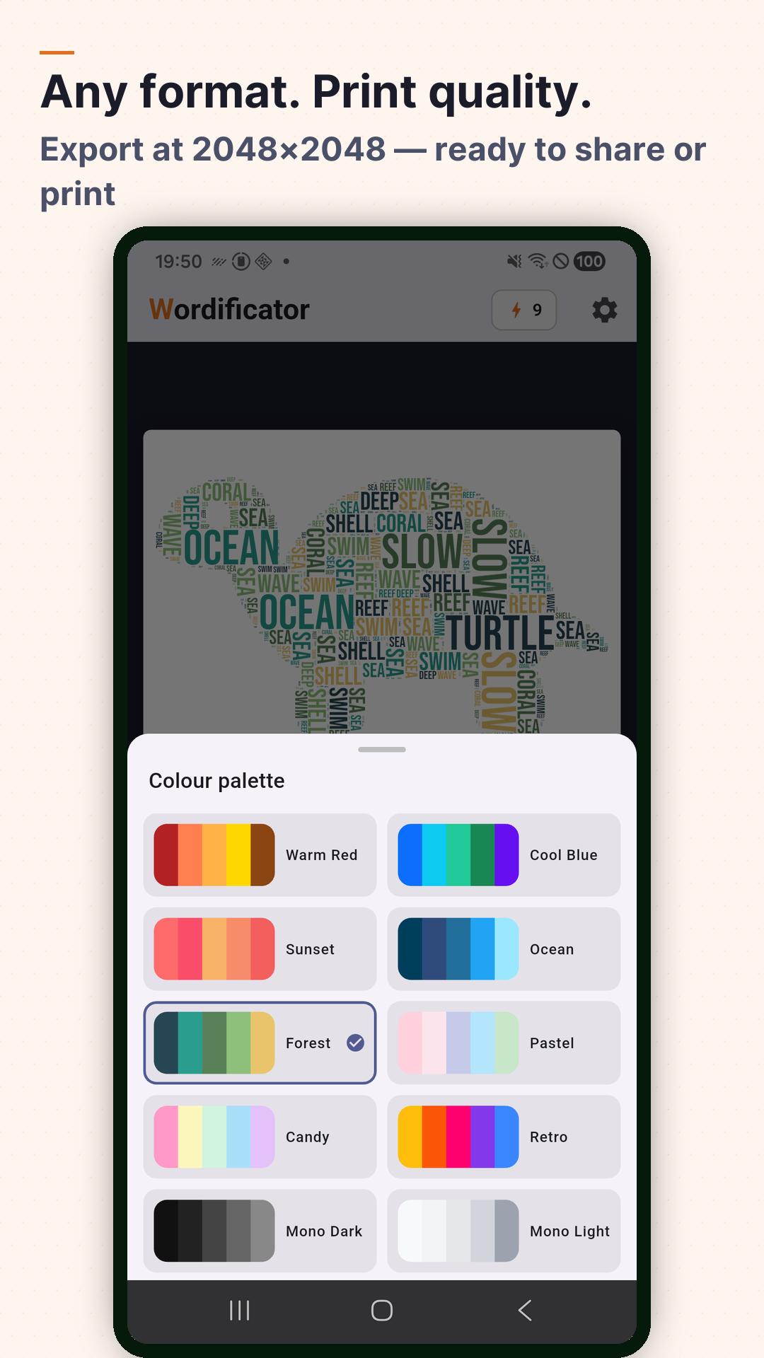 Screenshot Wordificator