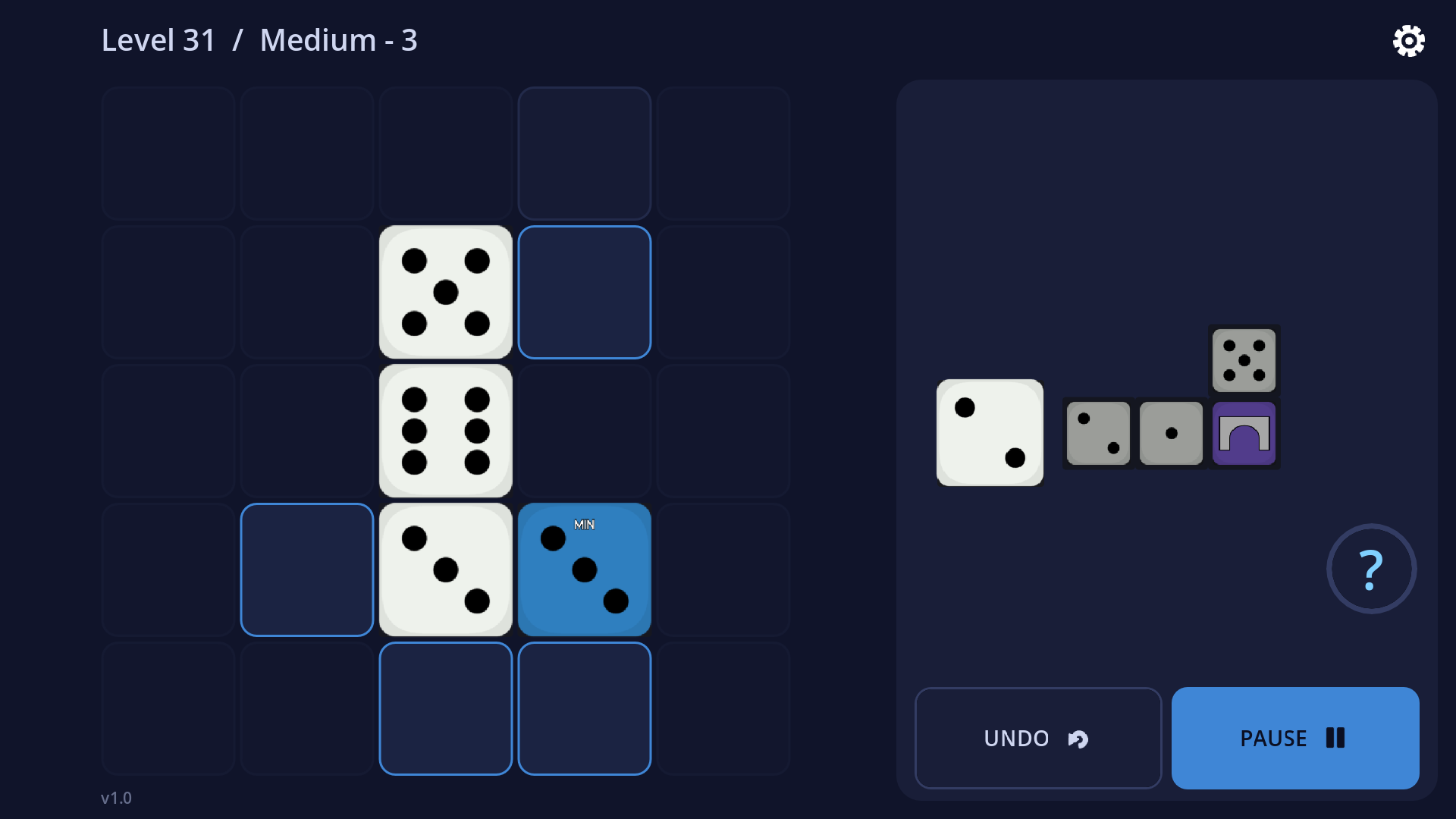 Screenshot Dice Arrange